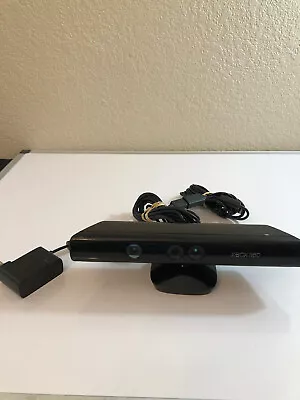 Genuine Microsoft XBOX 360 Kinect Sensor Bar 1414 Black With Power Adapter • $18.91