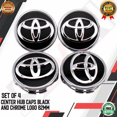 🔥🔥SET OF 4 TOYOTA WHEEL RIMS CENTER CAPS Camry Avalon RAV4 C-HR Prius Corolla • $19.95