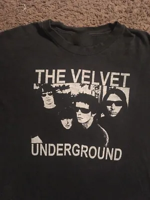 Vintage Lou Reed & Velvet Underground Cotton Black All Size Unisex Shirt J6834 • $18.09