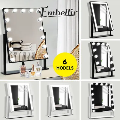 Embellir Bluetooth Hollywood Makeup Mirror With Lights Tabletop Vanity Light • $43.95