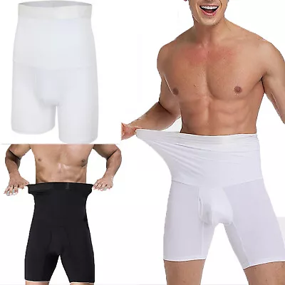 Men Shapewear Tummy Shaper High Waist Slim Compression Panty Boxer Shorts Girdle • $10.44