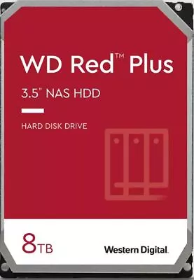 Western Digital WD Red Plus 8TB 3.5' NAS HDD SATA WD80EFPX  215MB/s  5640 RPM  2 • $452.14