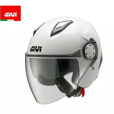 GIVI H123BB910 Helmet Jet 12.3 STRATOS Glossy White Motorcycle Scooter Approved • $235.28