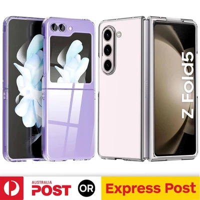 $12.50 • Buy For Samsung Galaxy Z Flip Fold 5 4 3 2 5G Case Clear Heavy Duty Shockproof Cover