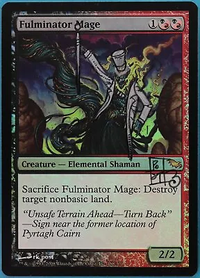 Fulminator Mage FOIL Shadowmoor NM ARTIST ALTERED SIGNED CARD (409673) ABUGames • $60.25