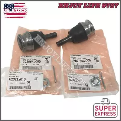 1990-18 Subaru Suspension Front Lower Ball Joint & Nut & Pin Set Of 2 2026AJ000 • $58.99