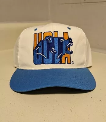 Vintage UCLA Bruins New Era Snapback Hat Cap Pro Model Wool RARE 1990s • $59.99