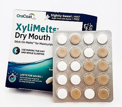 Xylimelts Dry Mouth Discs Slightly Sweet  Mint-free 120 Disc Pack FREE POST • $40