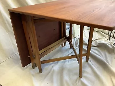 Danish Mid-Century Modern Rare Dual Gate-leg Expandable Teak Dining Table • $2200