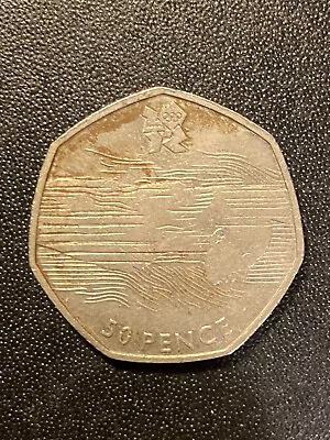 Aquatics London 2012 Olympics 50p Coin Circulated. Collectible 50p Coin • £3