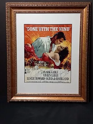 Gone With The Wind Framed Autograph  Clark Gable & Vivien Leigh Print - RP • $27.99