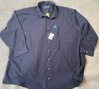 J. Ferrar Big & Tall Stretch Black Long Sleeve Button Up 4XL NEW NWT • $33.95