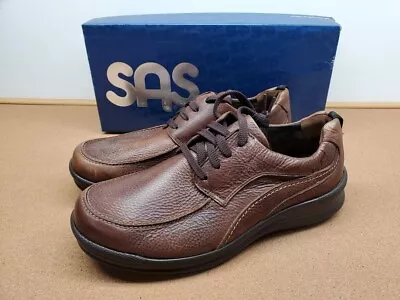 NEW SAS Men's Move On Brown Lace Up Walking Shoes 2610-058 Sz 9 10.5 12 12.5 M W • $189.99