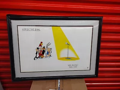 Mel Blanc  Speechless  31x22 Framed Print Art Warner Bros Looney Tunes 1908-1989 • $189.99