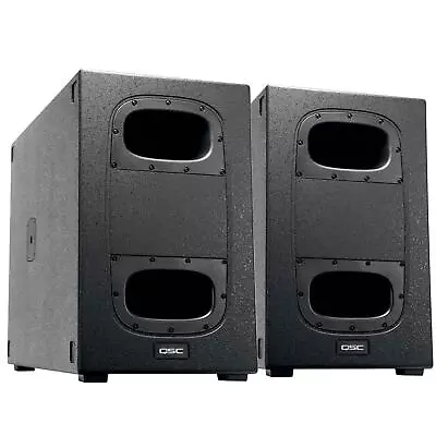 QSC KS212C Powered Dual 12  Cardioid DJ PA Subwoofer Pair • $3886.40