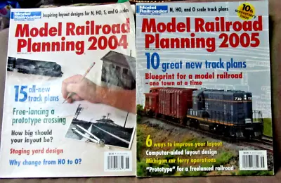 Model Railroad Planning 2004 & 2005 Model Railroader Magazine  2 Issues • $8.50