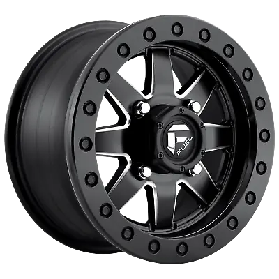 15x7 Fuel UTV D938 Maverick Matte Black Milled BEADLOCK Wheel 4x137 (38mm) • $334