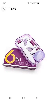 $17.58 • Buy YaFen 6 In 1 Derma Roller Titanium Needle Skin Care Kit Micro Needle For Face