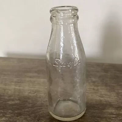 Vintage Eagle Clear Glass Bottle 4 1/2  • $17