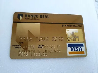 Brasil - ABN AMRO Bank - Visa Card - Expired 2001 • $10