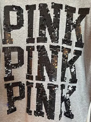 Victoria Secret Pink Hoodie Medium BLING RARE! • $40