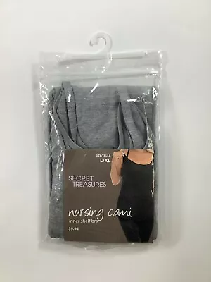 $11.99 • Buy Womens Secret Treasures Gray Nursing Cami L/XL NEW!