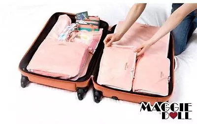 $18 • Buy 5-Piece Sets Travel Luggage Zipped Organiser Clothes Accessories Case Tidy