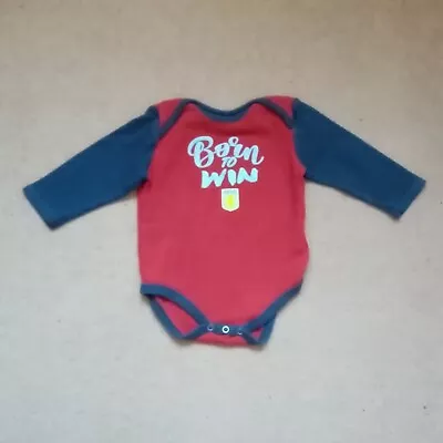 £4 • Buy Baby Boy's Long Sleeved Vest. 12 Months. Aston Villa Official Merchandise. VGC. 