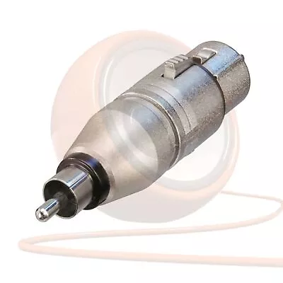 Neutrik NA2FPMM 3 Pin XLR Female To Male RCA Phono Plug. Audio Adaptor Convertor • £16.43