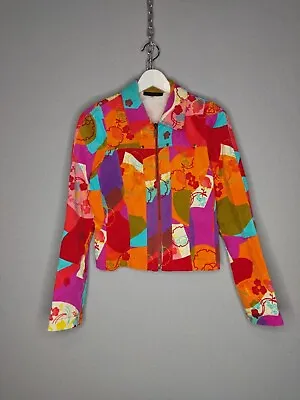Kenzo Paris Vintage Velvet Floral Print Jacket Blazer Women's Flowers Sz It 40 • $120