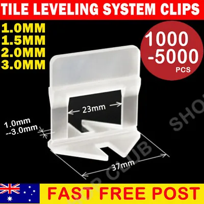 400-2000x Tile Leveling System Clips Levelling Spacer Tiling Tool Floor Wall 2mm • $19.50