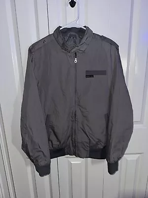 Men’s Members Only Mens Grey Gray Retro Windbreaker Jacket Size M Sopranos • $35