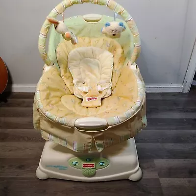 Vintage Discontinued Fisher Price Soothing MotionGlider Butter Bunny Baby Swing • $159.99