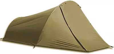 2 Person Double Wall Tent For Backpacking Hiking Bikes Canoes (Khaki) • $123.23