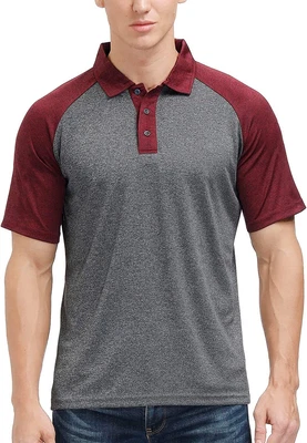 $58.85 • Buy Mens Big And Tall Golf Polo Shirts Moisture Wicking Sun Protection Performance C