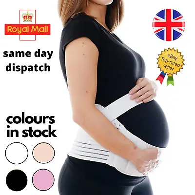 £6.99 • Buy UK Maternity Pregnancy Belt Lumbar Back Support Waist Band Belly Bump Brace