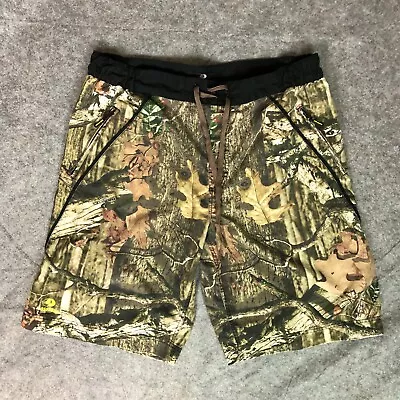 Mossy Oak Mens Board Shorts 40 Brown Camouflage Swimsuit Unlined Beach Pool • $18.98