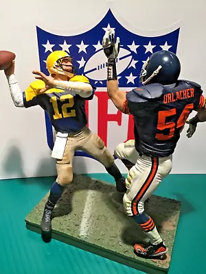 Mcfarlane Nfl Green Bay Packers Aaron Rodgers Chicago Bears Brian Urlacher Hof!! • $39.99