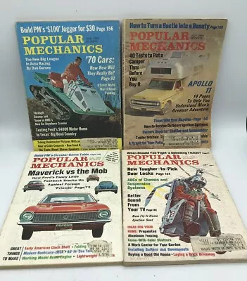 Vintage Lot Of 4 1969 Popular Mechanics Magazines. ATV Camper Maverick • $24.99