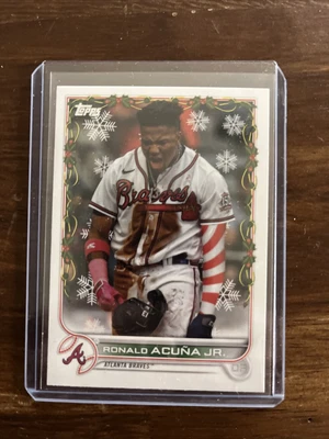 $1.99 • Buy 2022 Topps Holiday Variation Ronald Acuna Jr. Candy Cane Sleeve #HW88 Braves SP