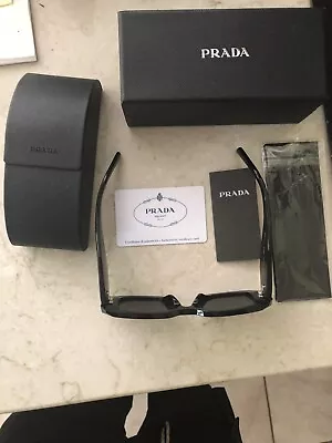 PRADA PR 17WS Symbole Sunglasses Black Designer Lenses New With Tags • $68.50