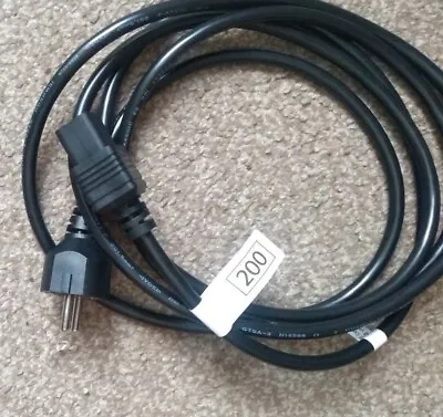 £5 • Buy Volex  2 Pin Euro Plug To C19 16Amp Mains Cable Power Lead 3m