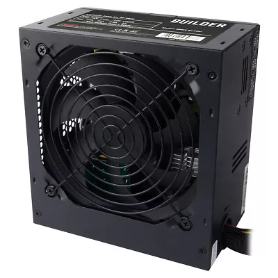 Black 500W ATX Computer PC PSU Power Supply Unit 500 Watt 120MM Silent Fan UK • £21.95