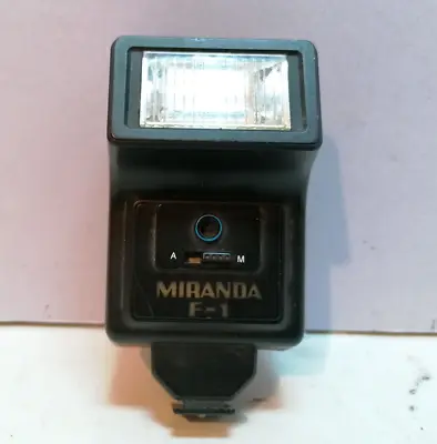 Miranda F-1 Electronic Flashgun For Film Cameras Shoe Mount Vintage Camera • £4