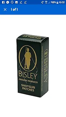 £19.99 • Buy 100 Bisley Shotgun Cleaning Patches  Shotgun Also Rifle Patches.  4x Box Of 25