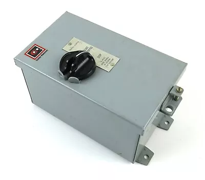 Eaton 3PH Enclosed Manual Motor Starter B100J1C (Please Read) • $49.99