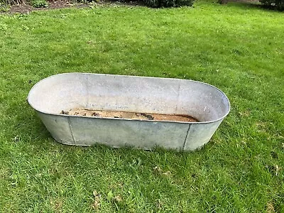 Galvanised Metal Garden Trough • £80