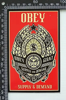 Old Obey Clothing Retail Shop Advertising Pos Promo Sticker Giant • $5