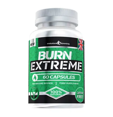 Burn Extreme High Strength Weight Loss Supplement - Caffeine-Free And Vegetarian • £9.99