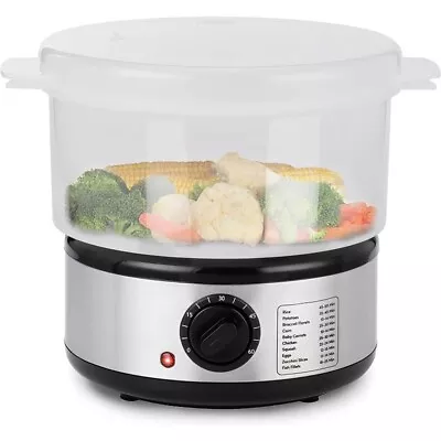 2 Qt Elcteric Food Vegetable Steamer W/ Steamer Tray Auto Shut-off 60-min Timer • $19.90